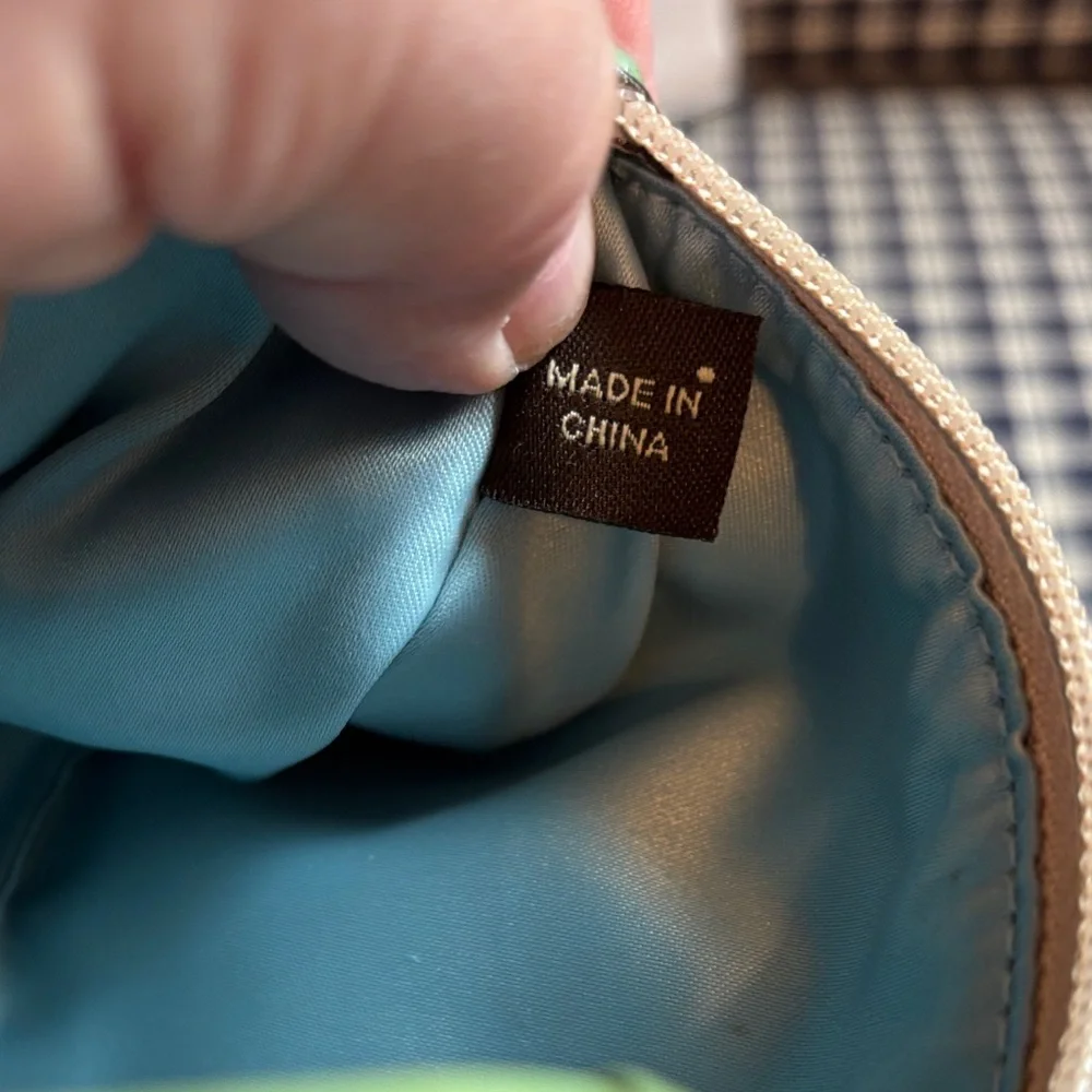 COACH legacy Y2K mint Green Signature Wristlet with Leather Trim - Picture 9 of 10